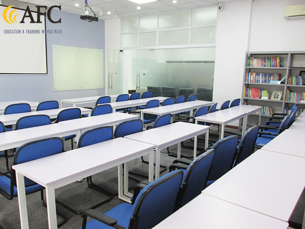 Phòng học 1 có sức chứa khoảng 40-50 học viên